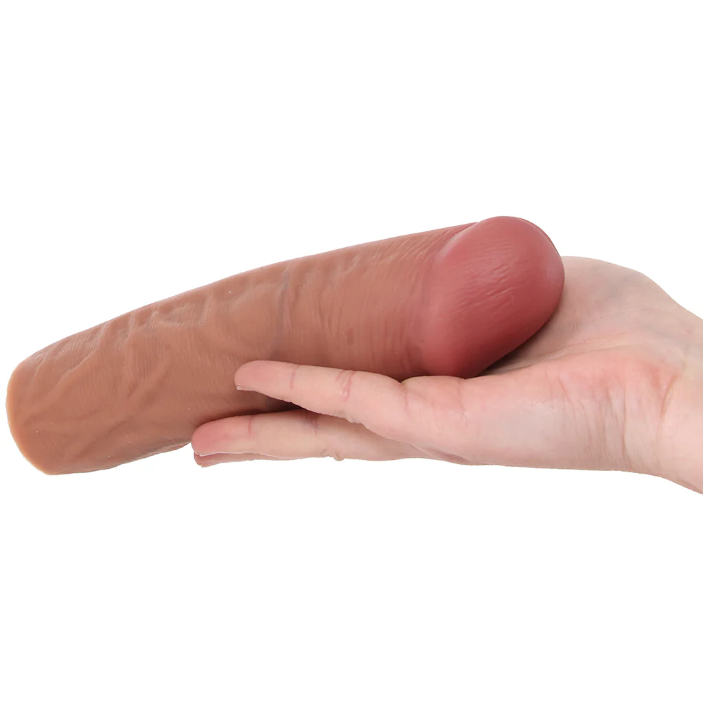 Jock 1.5 Inch Silicone Penis Extension in Tan - Image 4