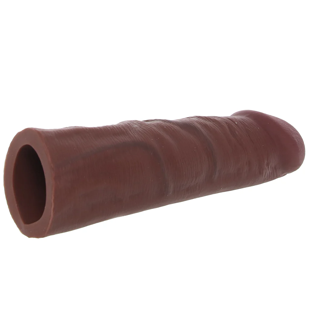 Jock 1.5 Inch Silicone Penis Extension in Dark - Image 5