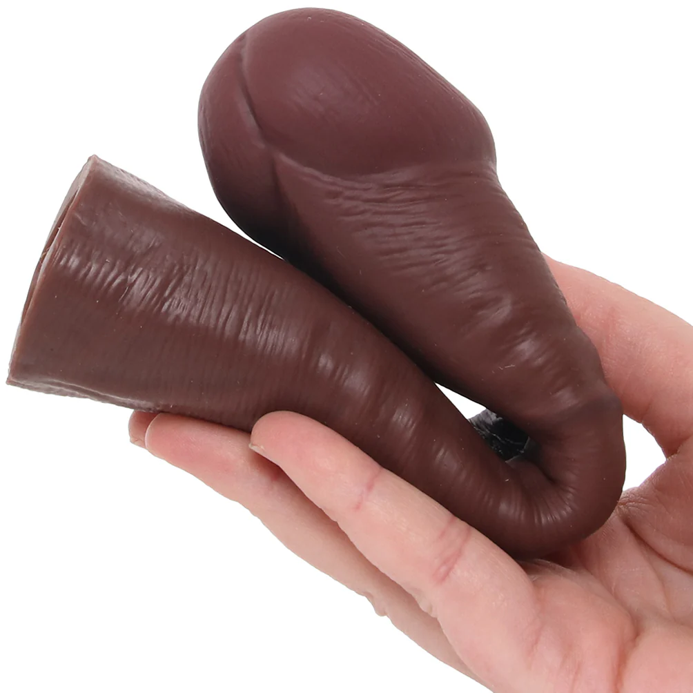 Jock 1.5 Inch Silicone Penis Extension in Dark - Image 7