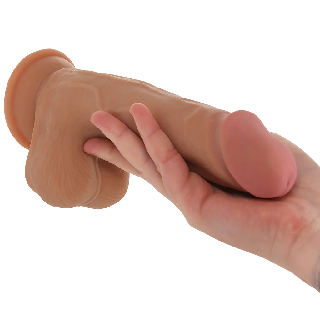 Jock Hard-Core 7.5 Inch Triple Density Dildo in Tan - Image 6