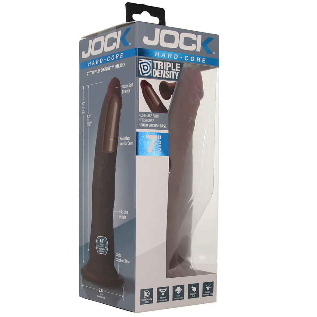Jock Hard-Core 7 Inch Triple Density Dildo in Dark - Image 9