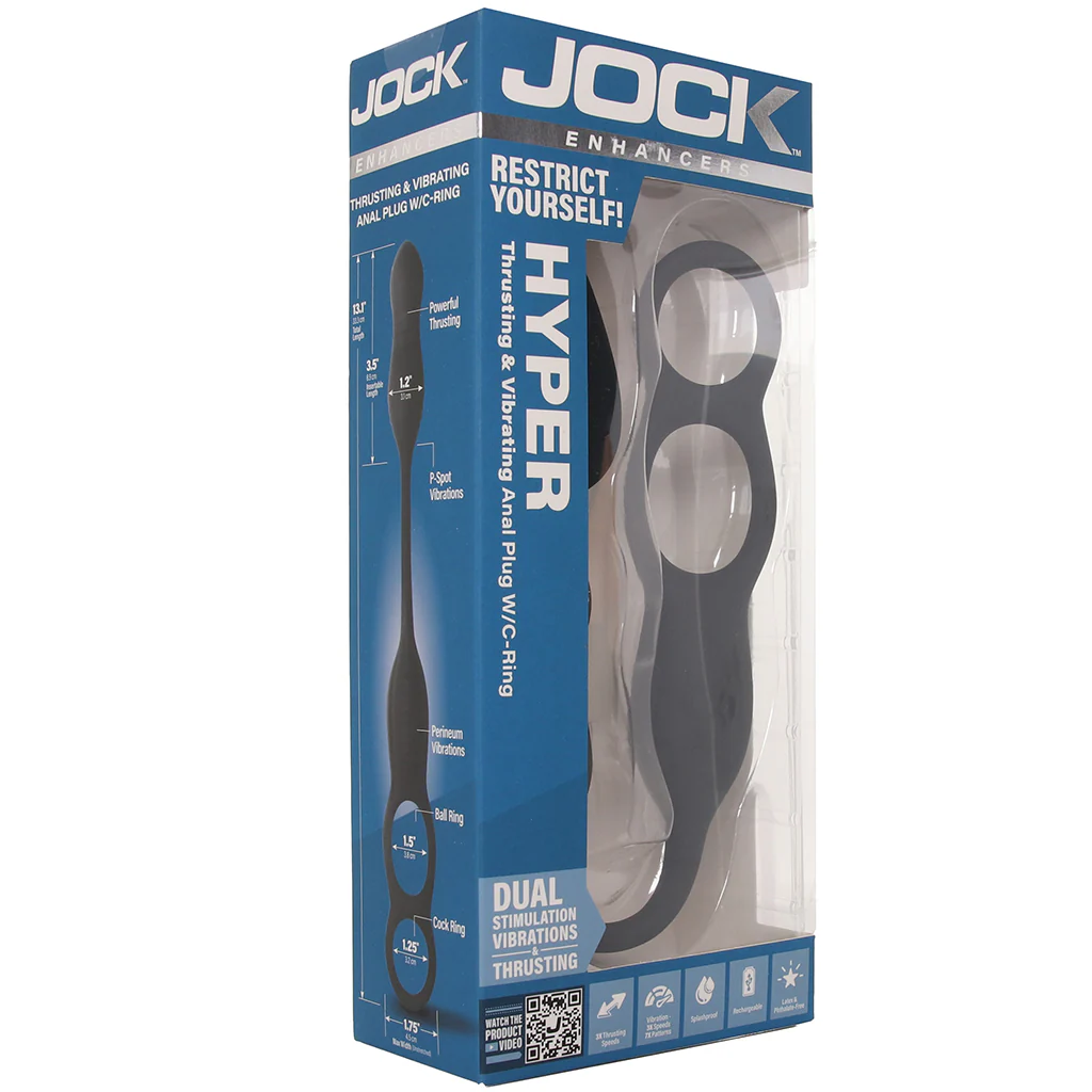 Jock Hyper Thrusting Anal Plug with Cock Ring - Image 9