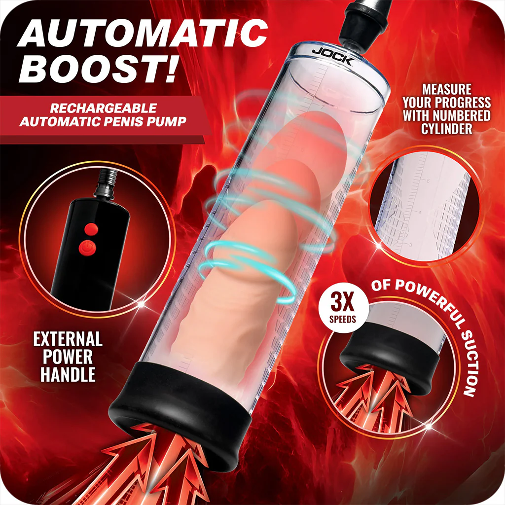 Jock Power Up Rechargeable Automatic Penis Pump - Image 7