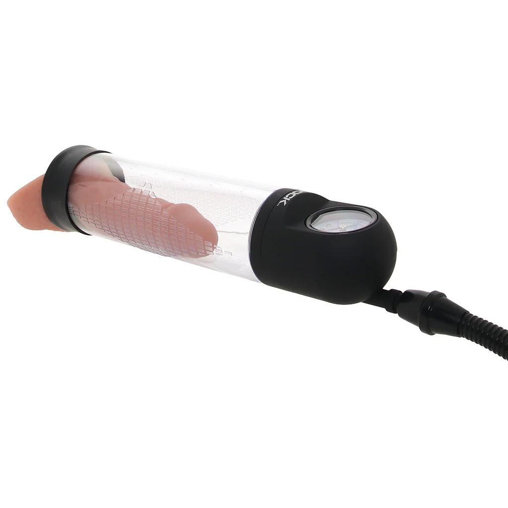Jock Pump Up Bulb Penis Pump with Pressure Gauge - Image 3