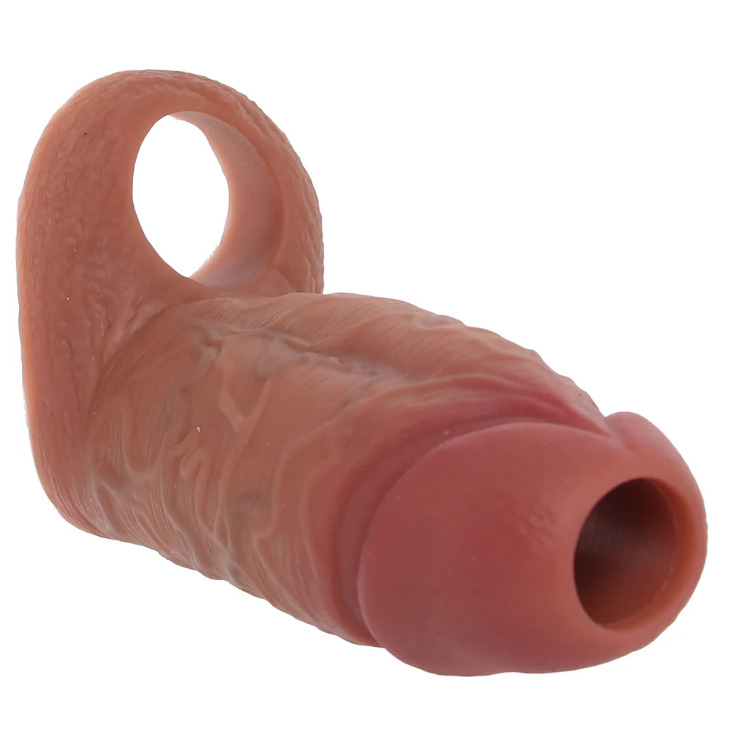 Jock Realistic Thick Silicone Enhancer with Ball Strap in T - Image 3