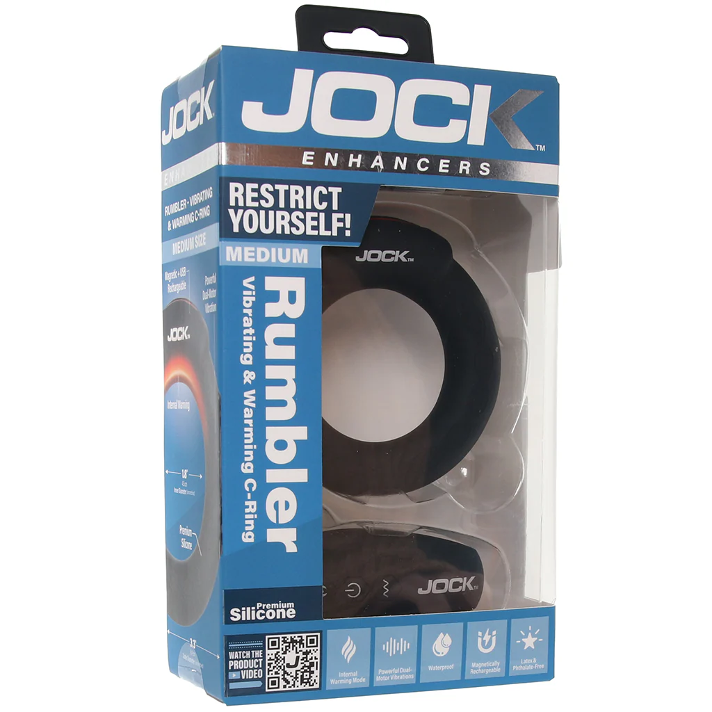 Jock Rumbler Vibrating & Warming Cock Ring in Medium - Image 9