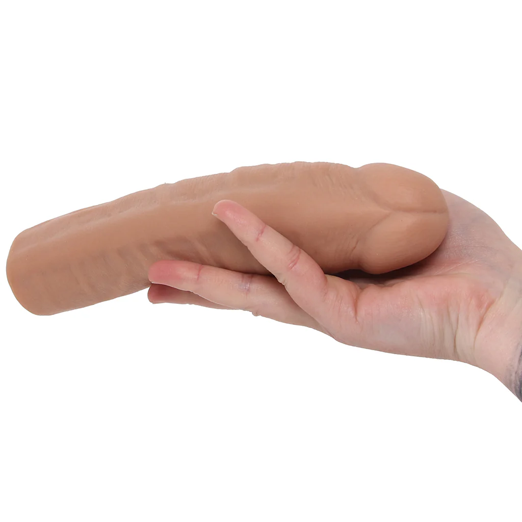 Jock Vibrating Realistic Penis Extender in Tan - Image 4