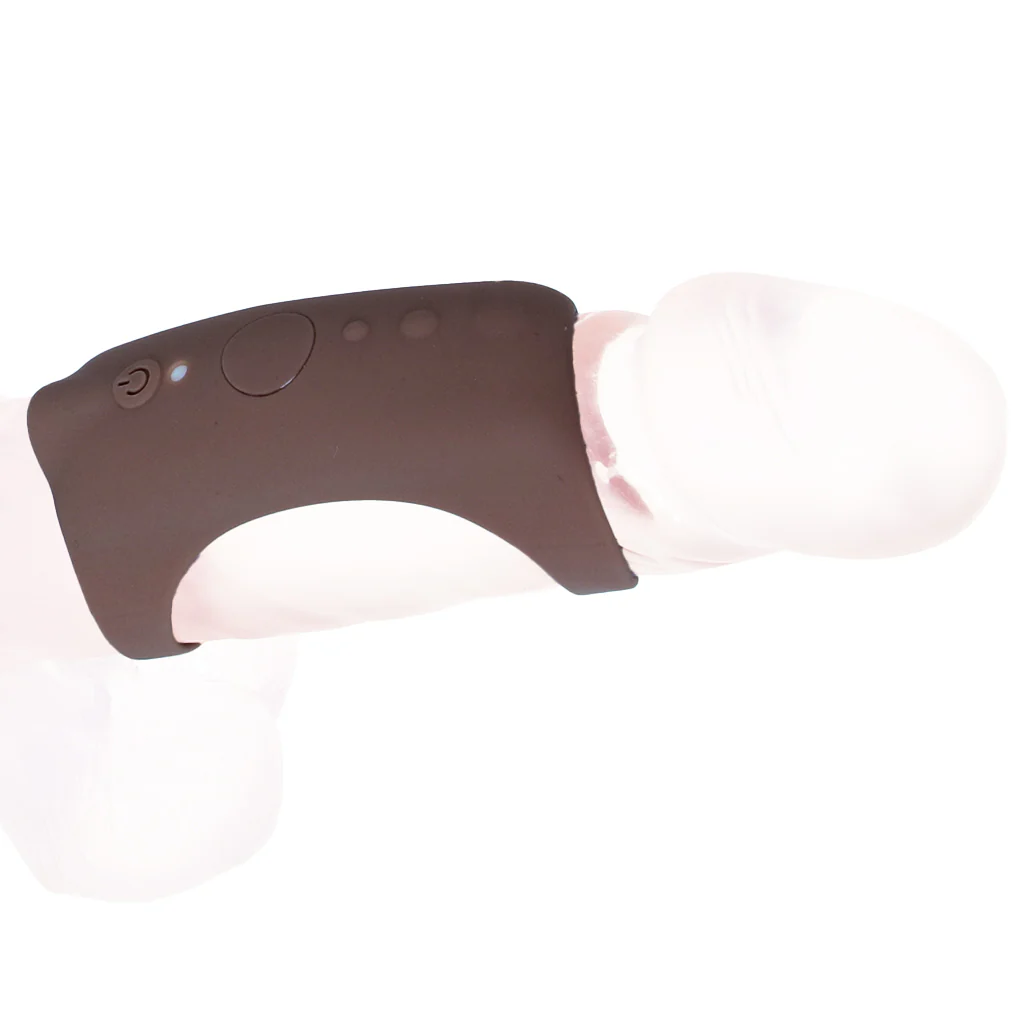 Jock Vibrating Silicone Penis Sleeve in Dark - Image 2