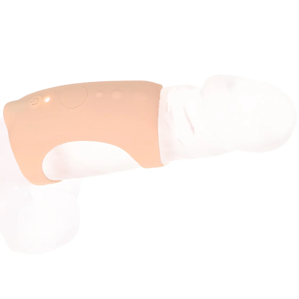 Jock Vibrating Silicone Penis Sleeve in Light - Image 2