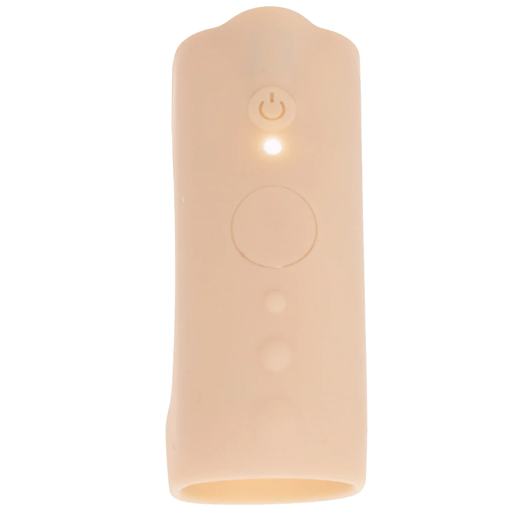 Jock Vibrating Silicone Penis Sleeve in Light - Image 5