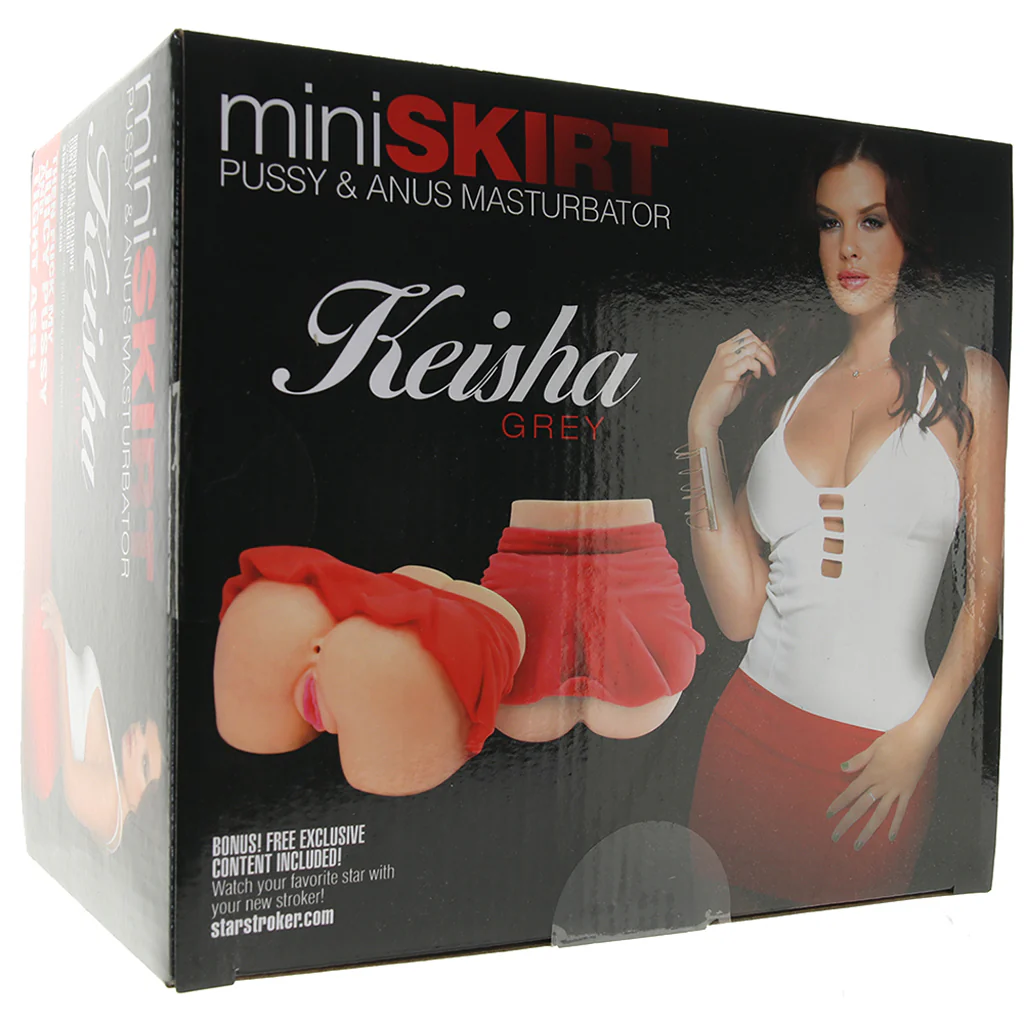 Keisha Grey Mini Skirt Pussy & Anus Masturbator - Image 6