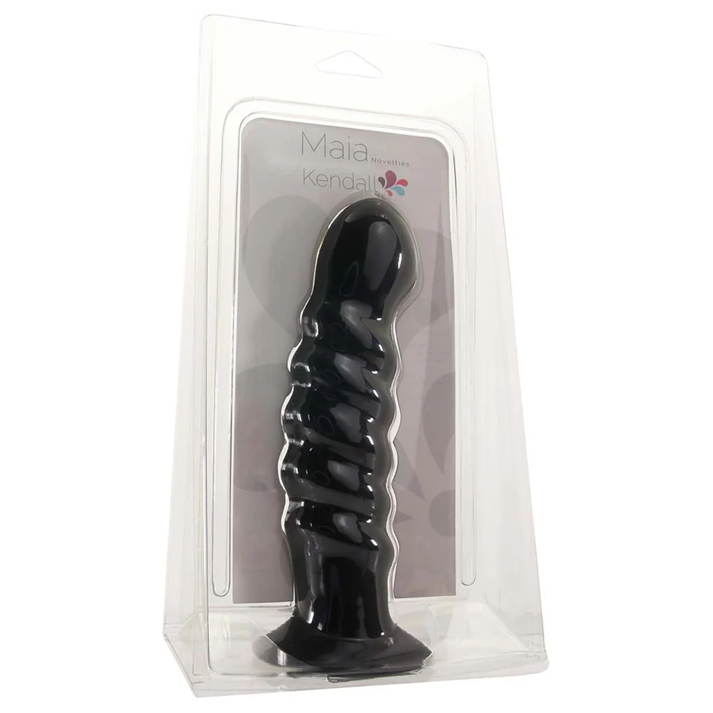 Kendall Silicone Dildo in Black - Image 6
