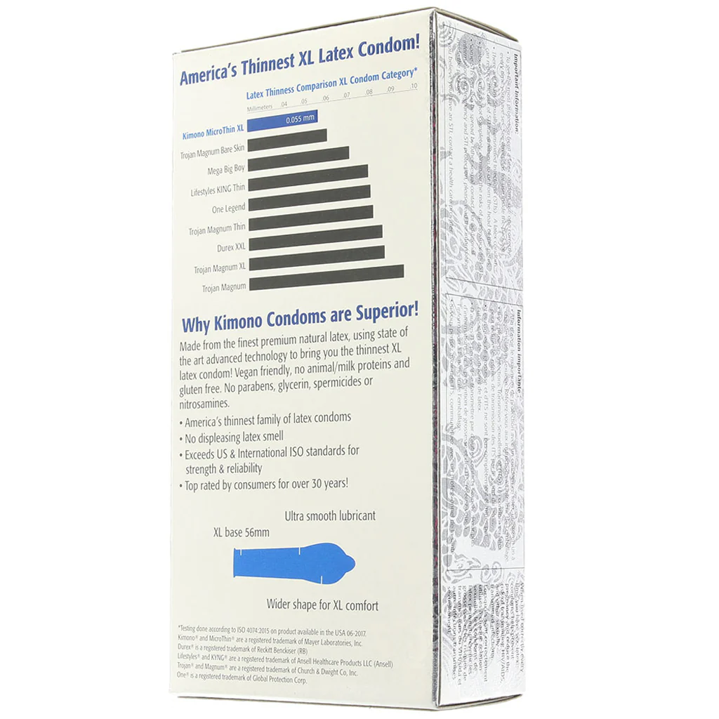 Kimono MicroThin XL Condoms in 12 Pack - Image 2