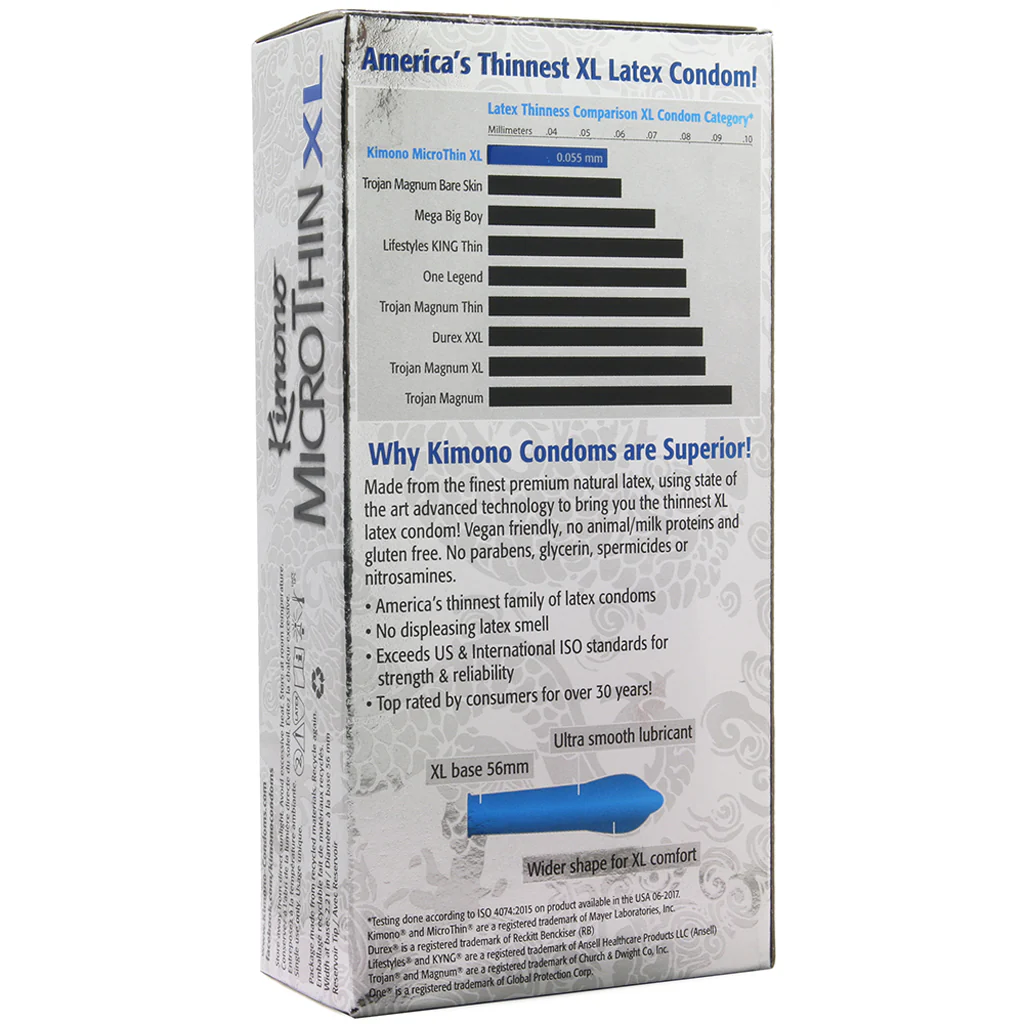 Kimono MicroThin XL Condoms in 12 Pack - Image 3