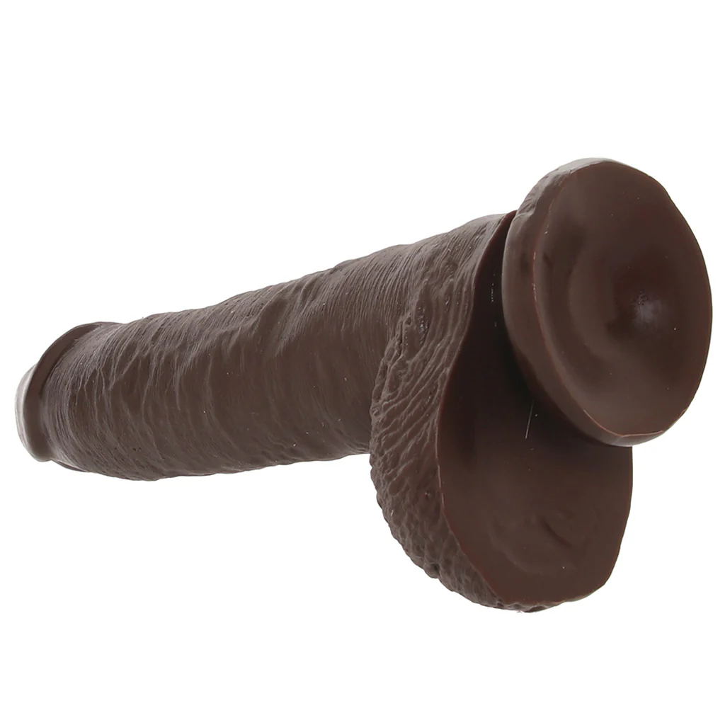 King Cock 10 Inch Cock with Balls in Brown - Image 5