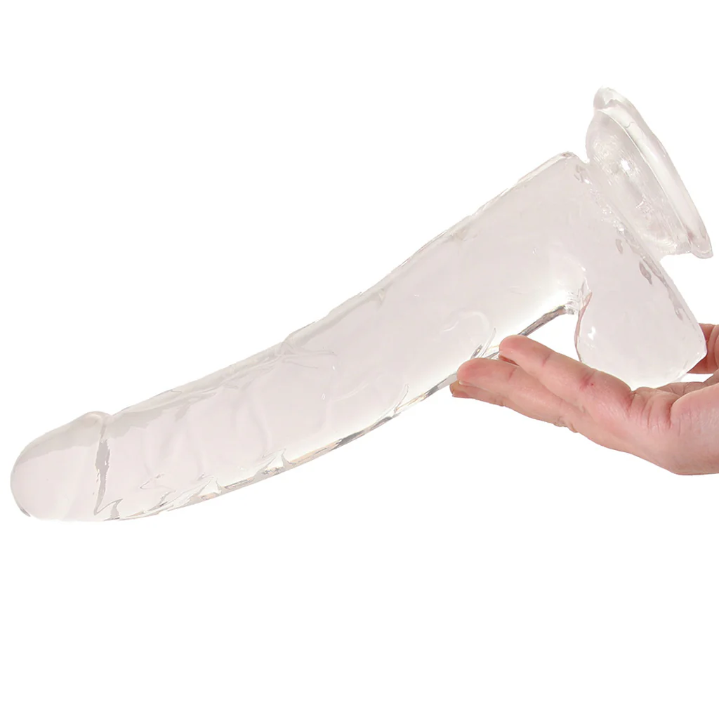 King Cock 11 Inch Ballsy Dildo in Clear - Image 4