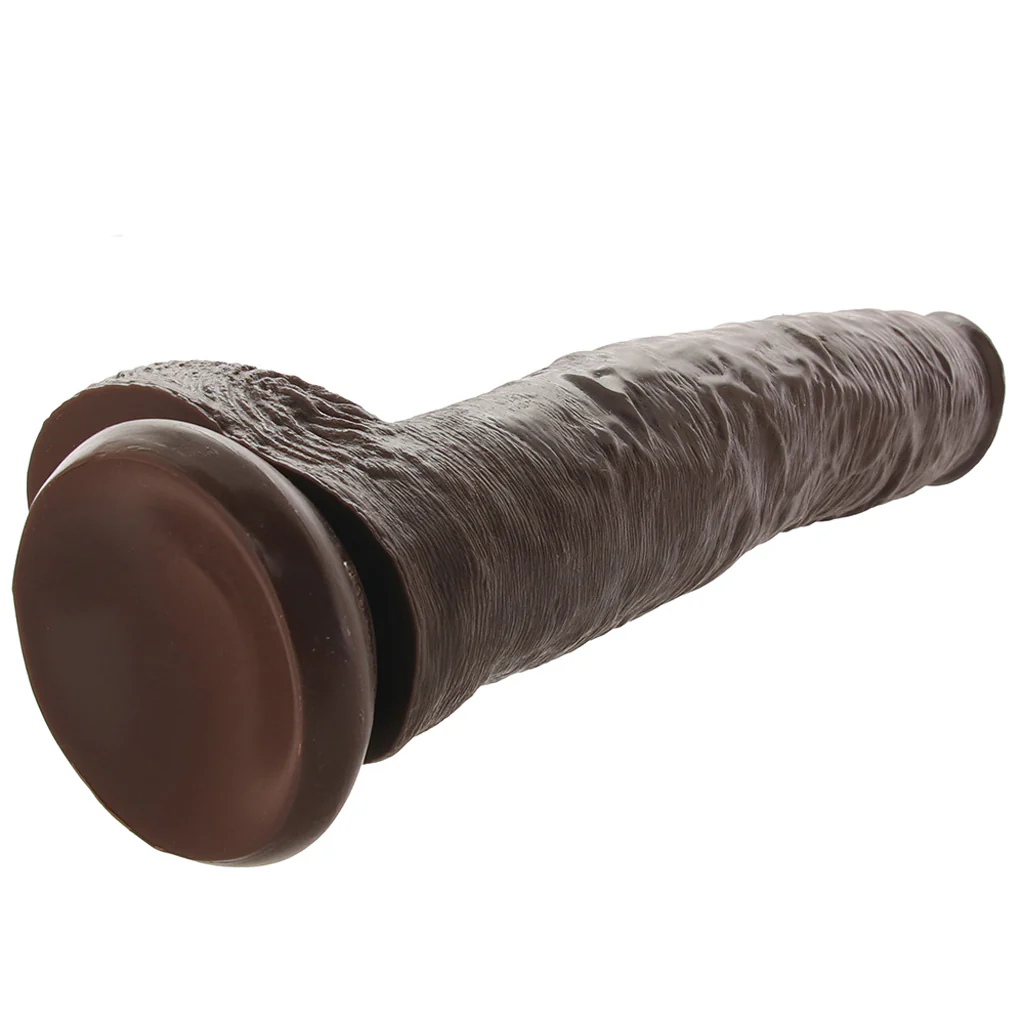 King Cock 14 Inch Cock with Balls in Chocolate - Image 5