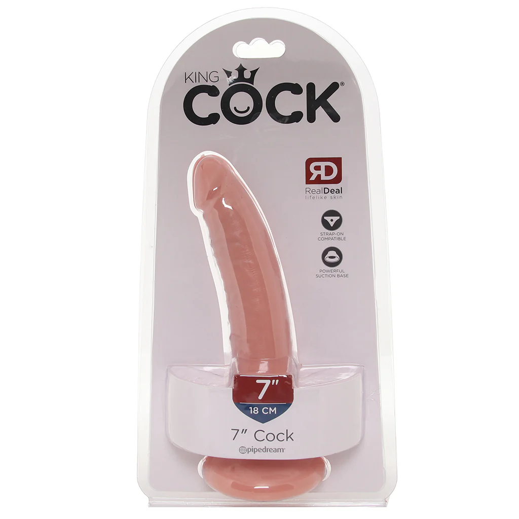 King Cock 7 Inch Dildo in Flesh - Image 9