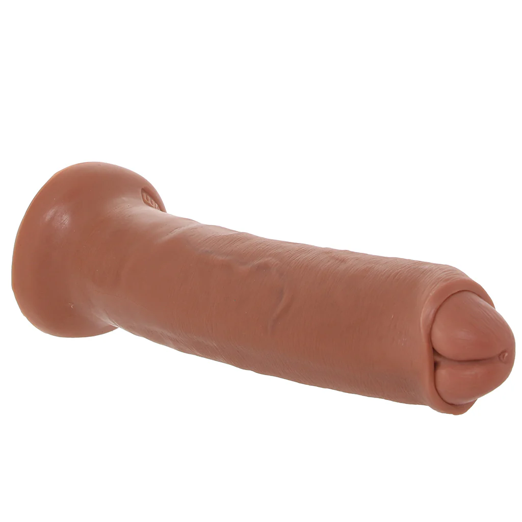 King Cock 7 Inch Slide-Skin Uncut Cock in Caramel - Image 7
