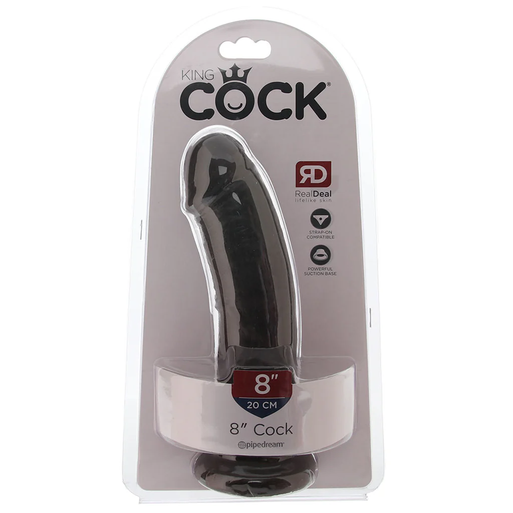 King Cock 8 Inch Dildo in Brown - Image 6