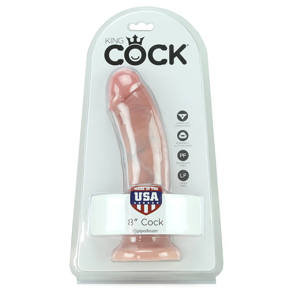King Cock 8 Inch Dildo in Light - Image 6