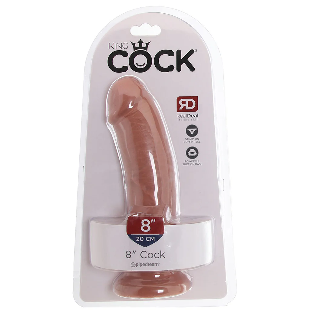 King Cock 8 Inch Dildo in Tan - Image 6