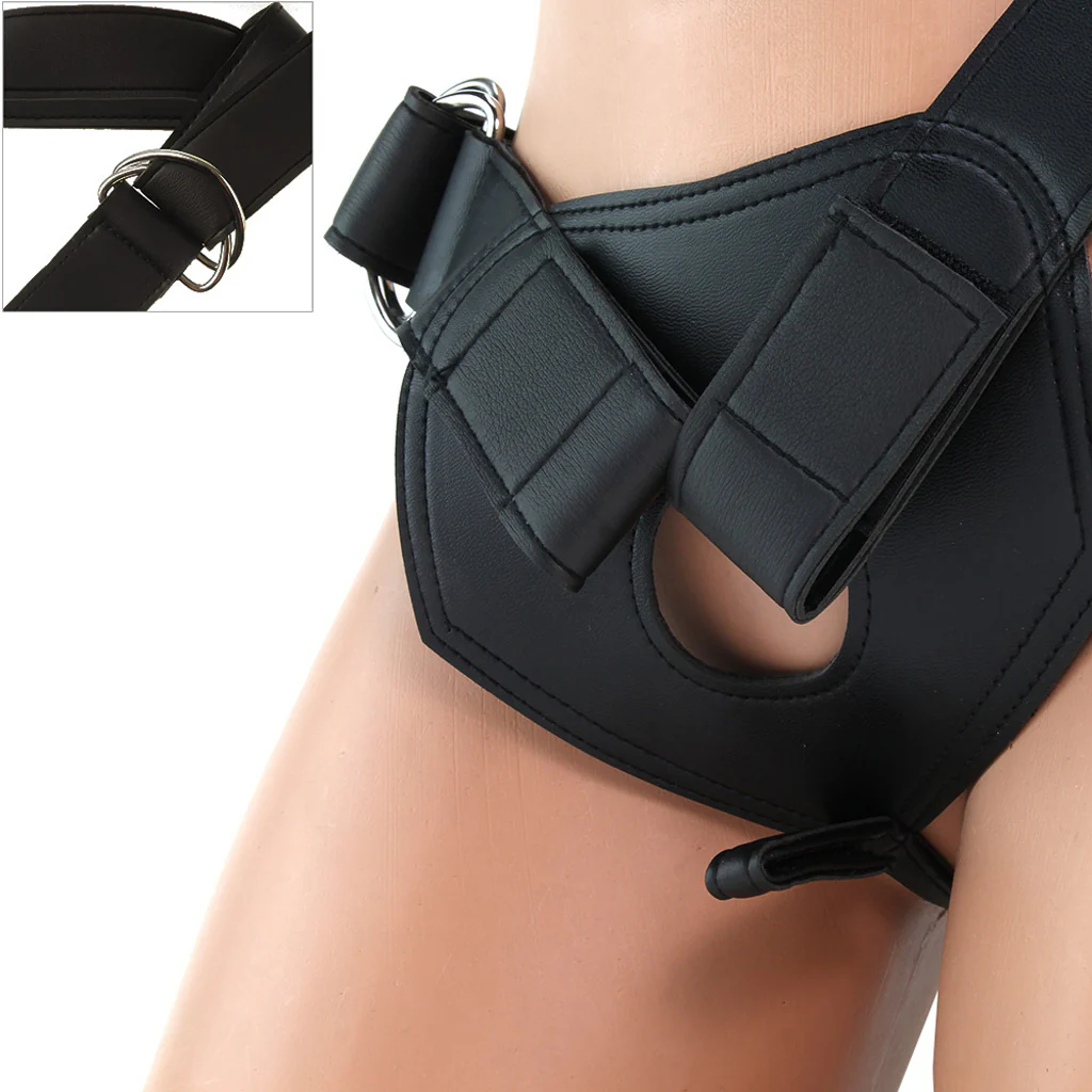 King Cock Harness with 9 Inch Cock in Tan - Image 3
