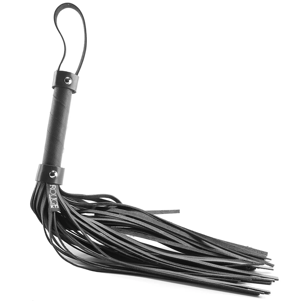 Leather Flogger in Black - Image 4