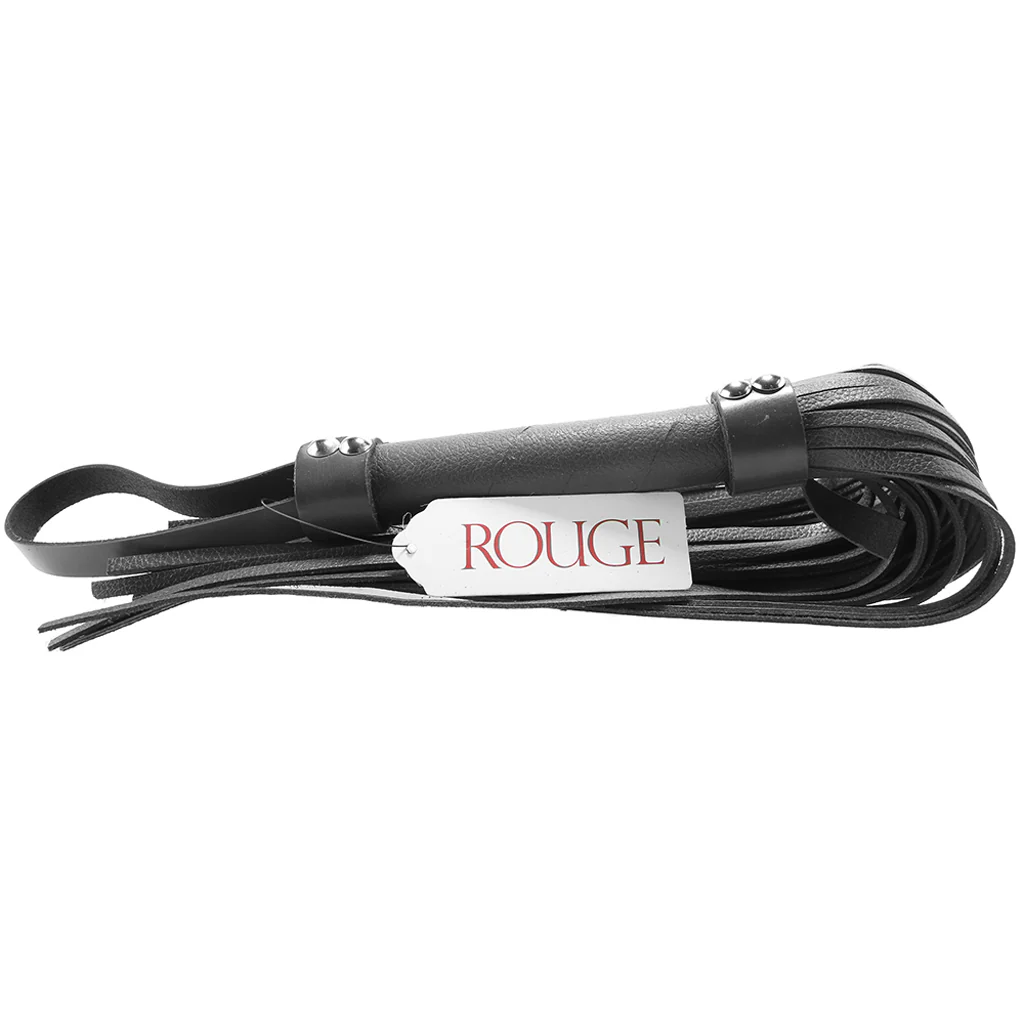 Leather Flogger in Black - Image 6