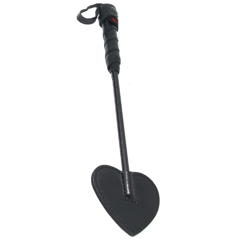 Leather Mini Spade Paddle in Black - Image 2