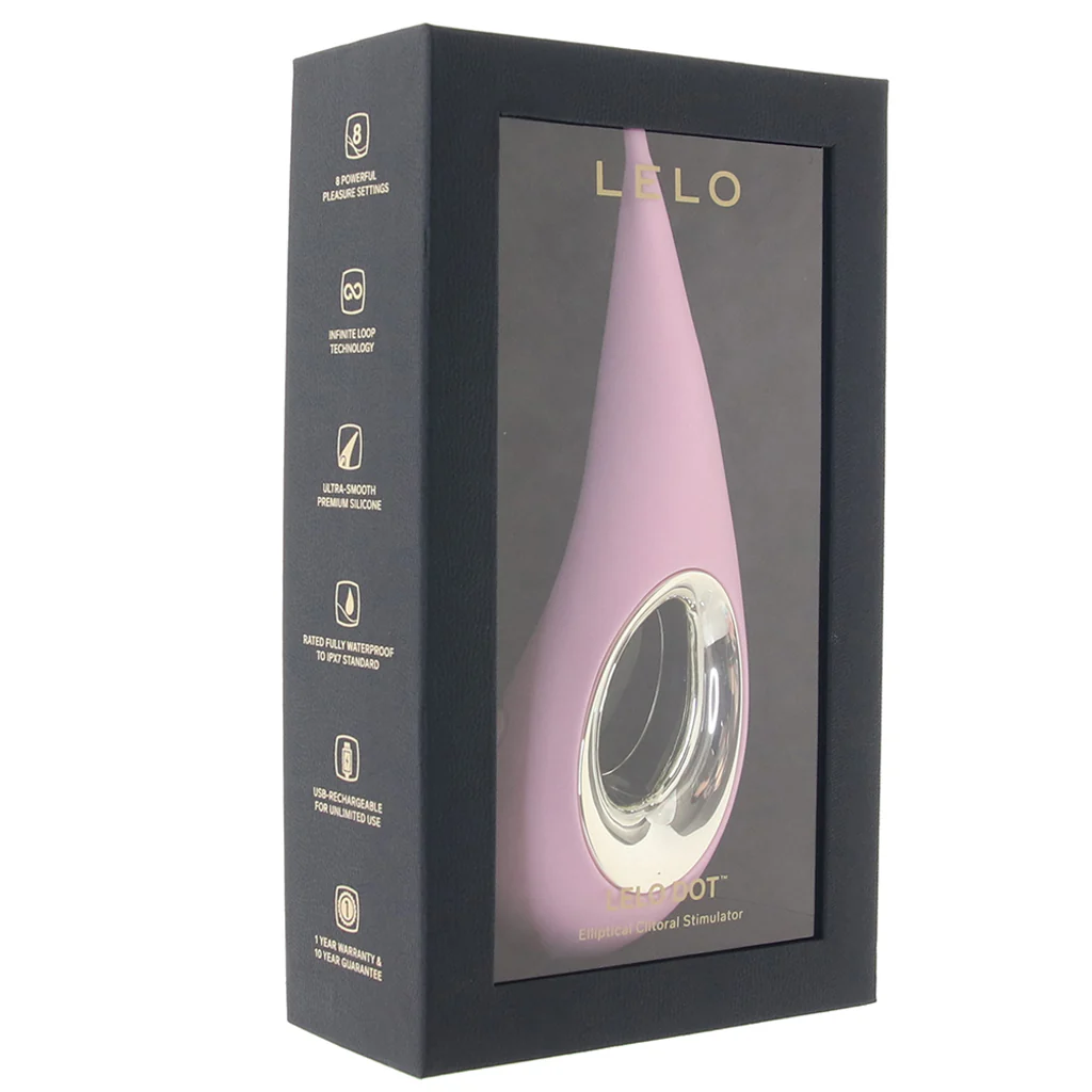 Lelo DOT Elliptical Clitoral Stimulator in Pink - Image 6