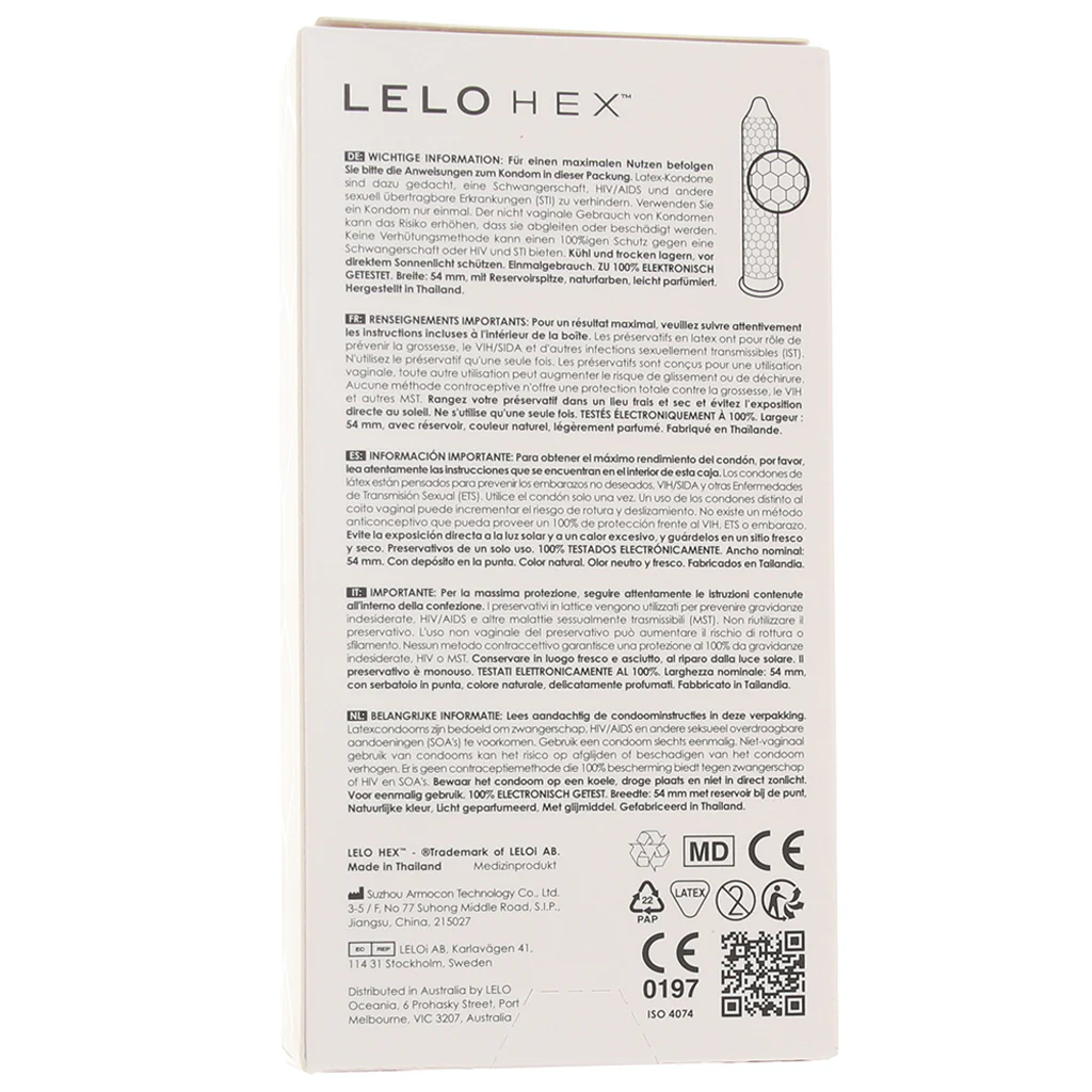 Lelo Hex Original Condoms 12-Pack - Image 6