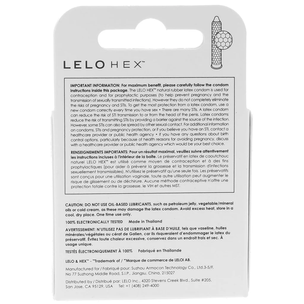 Lelo Hex Original Condoms 3-Pack - Image 4