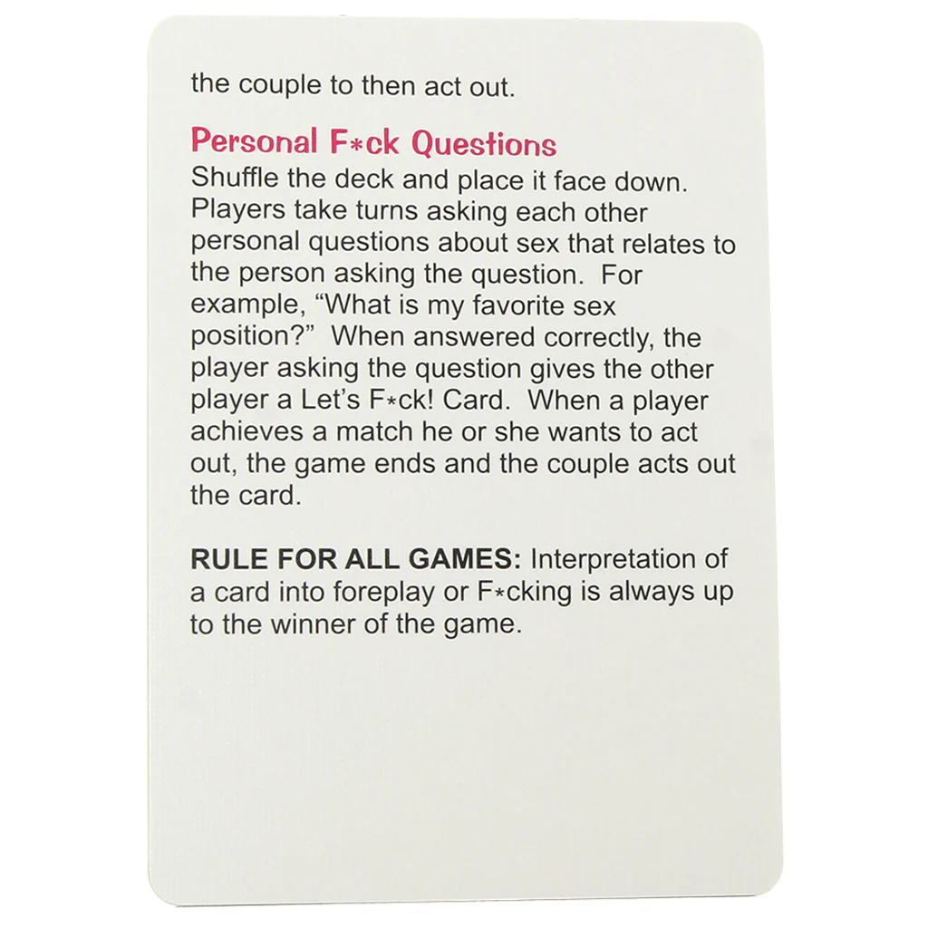 Let's F**k Card Game - Image 4