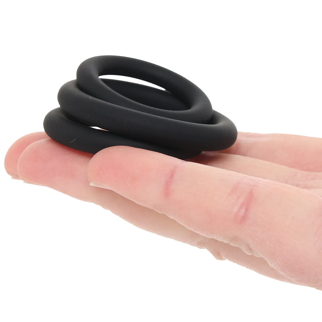 LEVELZ 3 Piece Classic Cock Ring Set in XS-M - Image 4