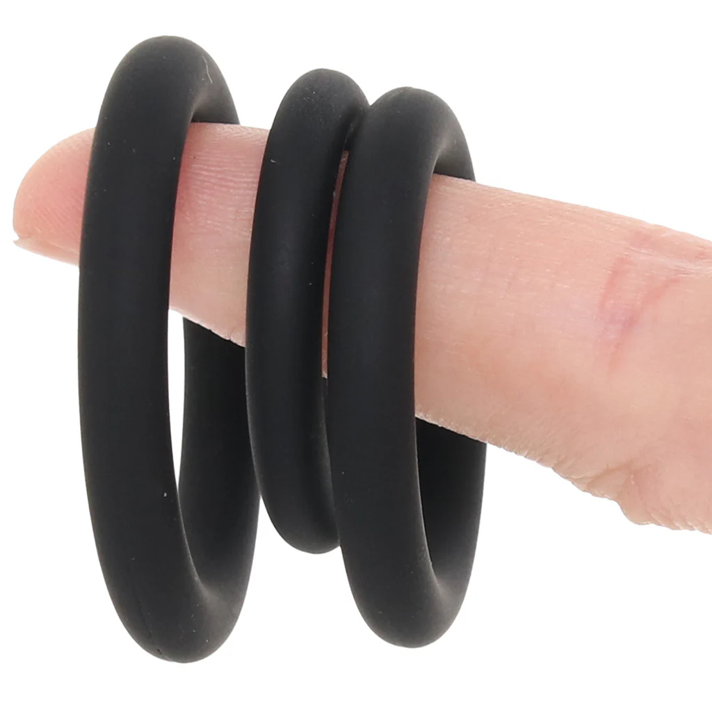 LEVELZ 3 Piece Classic Cock Ring Set in XS-M - Image 6
