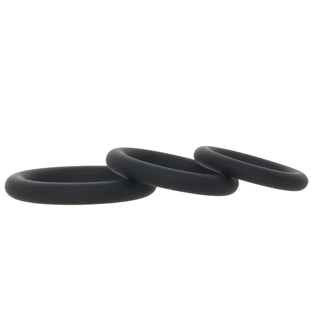 LEVELZ 3 Piece Classic Cock Ring Set in XS-M - Image 7
