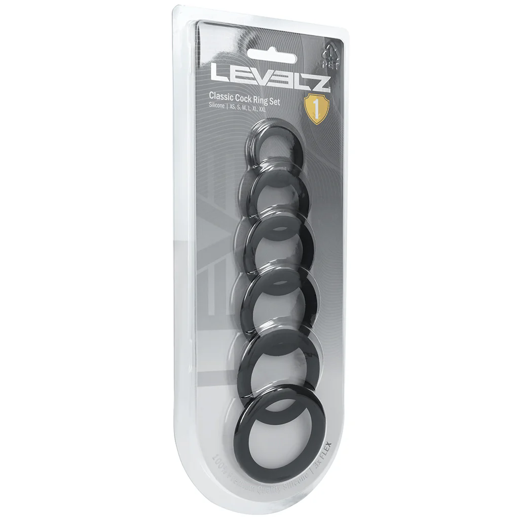 LEVELZ 6 Piece Classic Cock Ring Set - Image 9