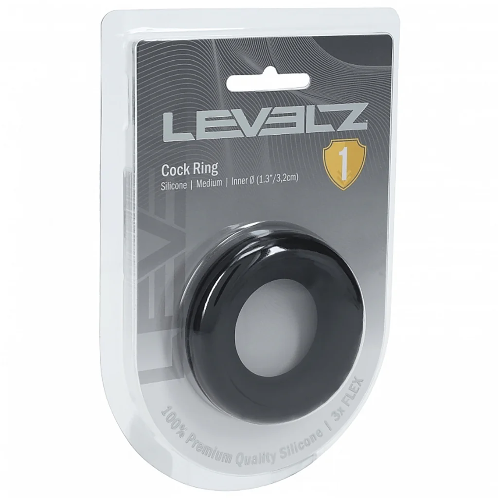 LEVELZ Silicone Medium Cock Ring in 1.3"/3.2cm - Image 9