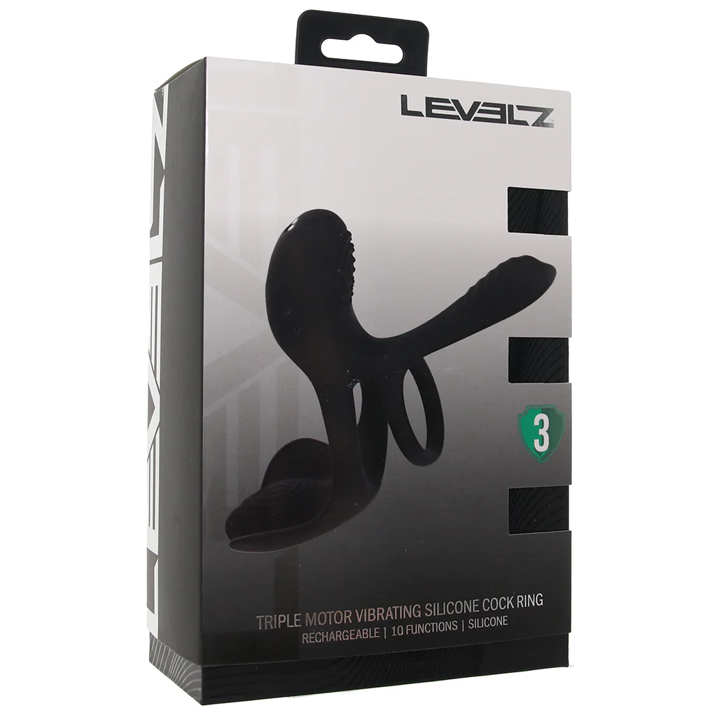 LEVELZ Triple Motor Cock Ring Stimulator - Image 9