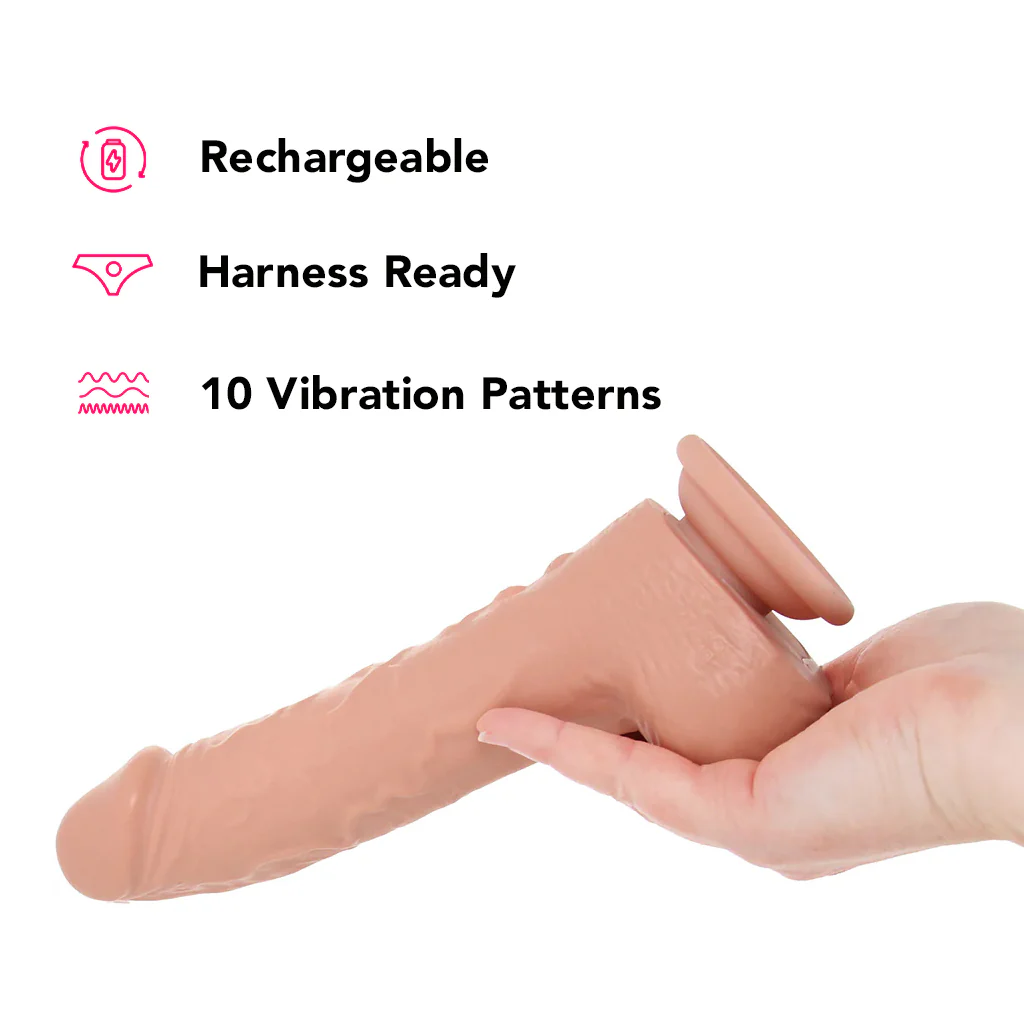 Loadz 8.5 Inch Vibrating Squirting Dildo - Image 5