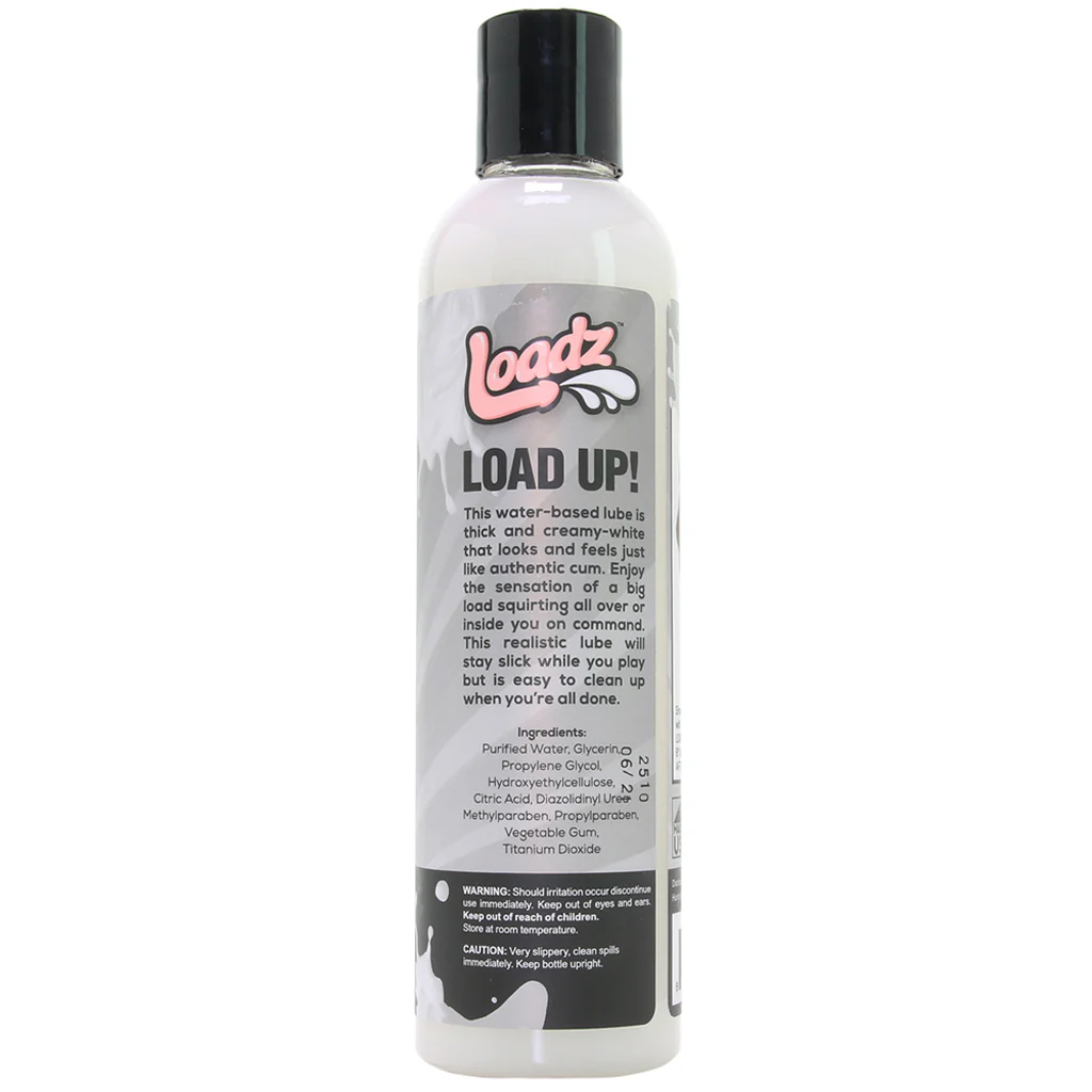 Loadz Cum Load Unscented Water Based Lube in 8oz/236ml - Image 2