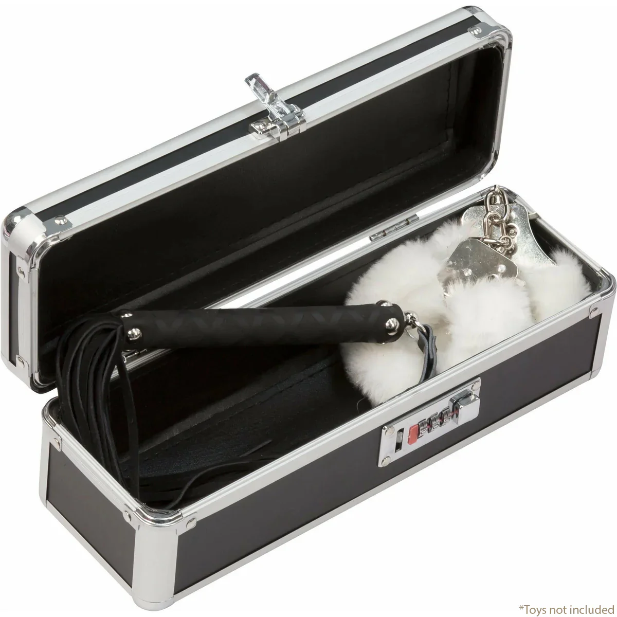 Simple and True Lockable Small Vibrator Case in Black - Image 2
