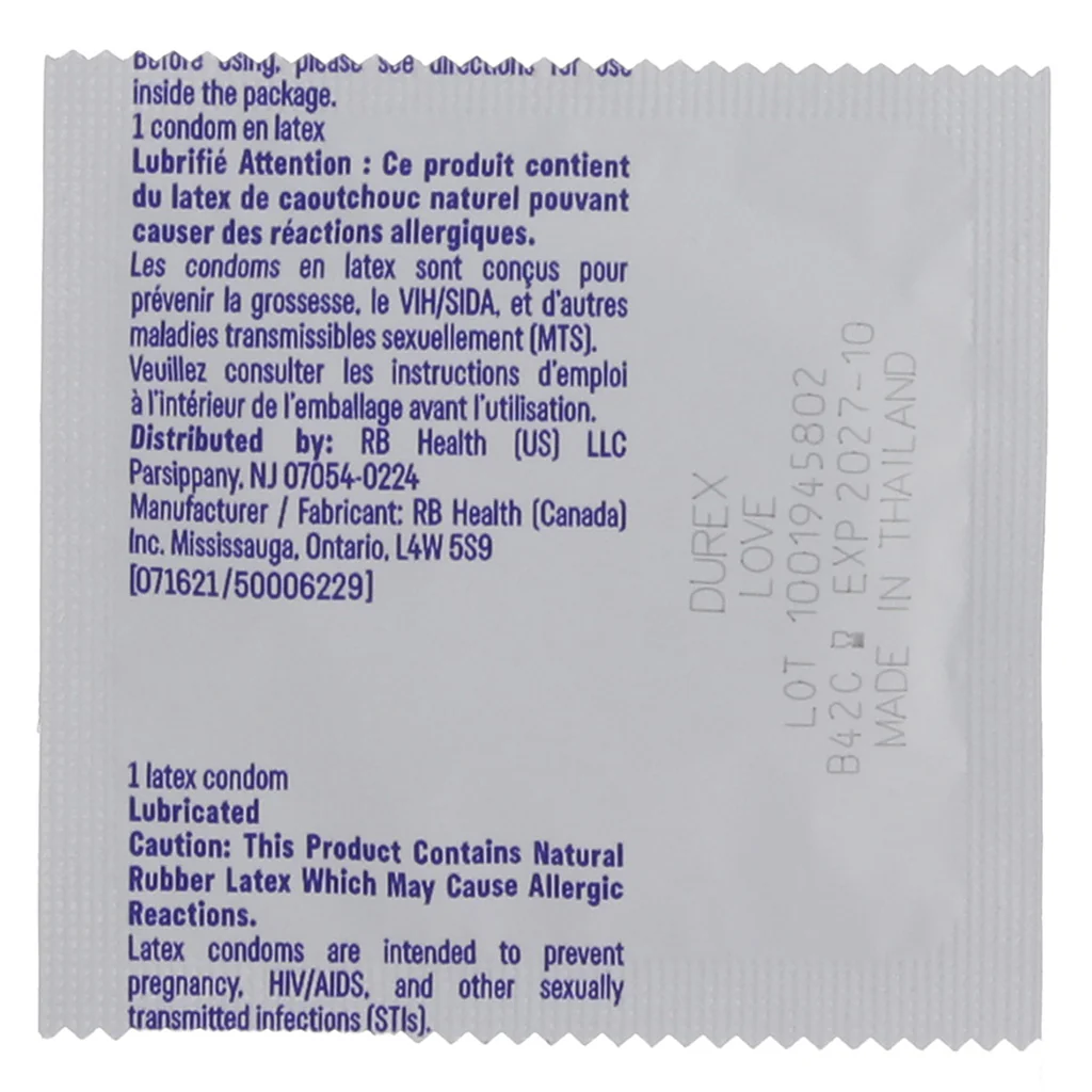 Love Lubricated Condoms in 4 Pack - Image 5