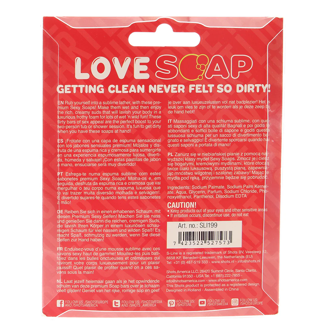 Love Soap Love Heart in Rose - Image 5