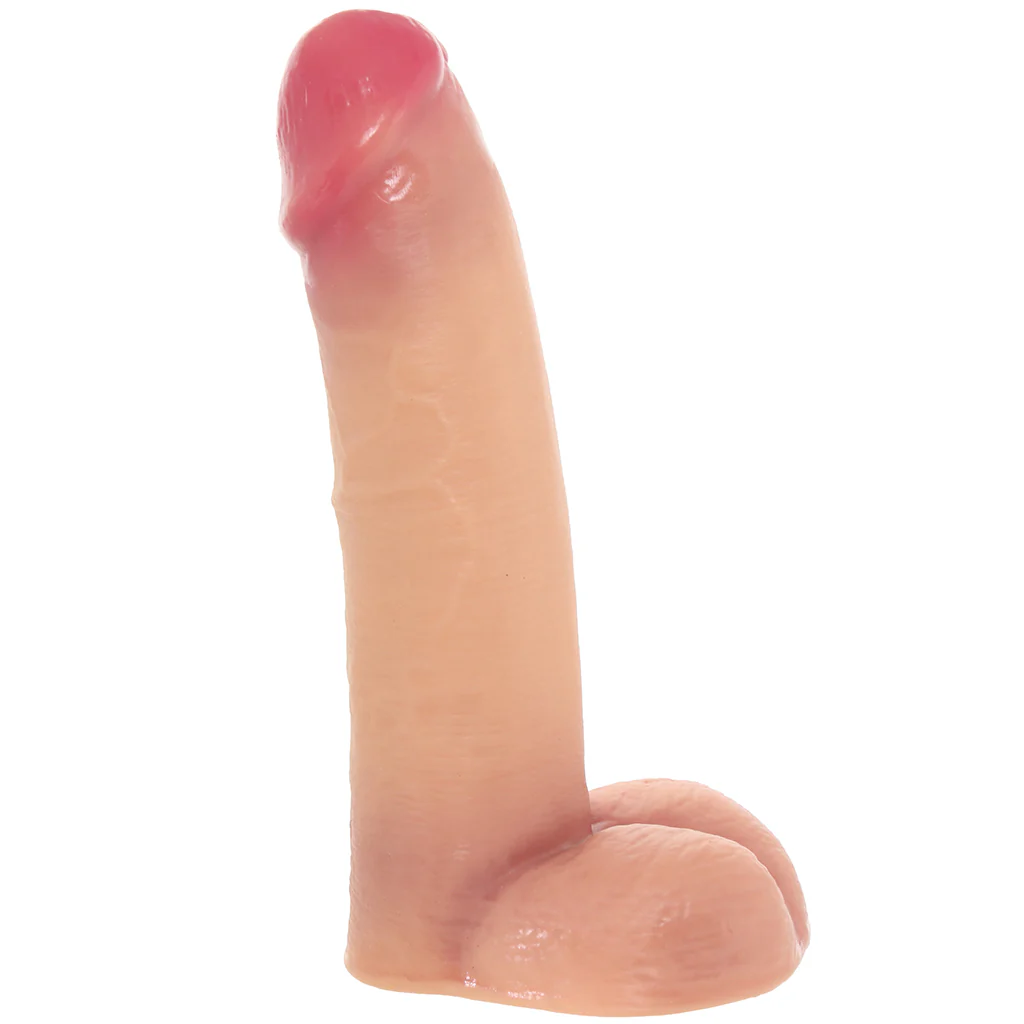 LoveBotz 8 Inch Cock Lock Dildo with Balls in Light - Image 3