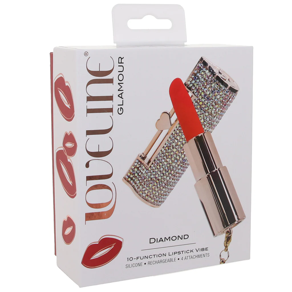 Loveline Diamond Lipstick Vibe with Attachments - Image 9