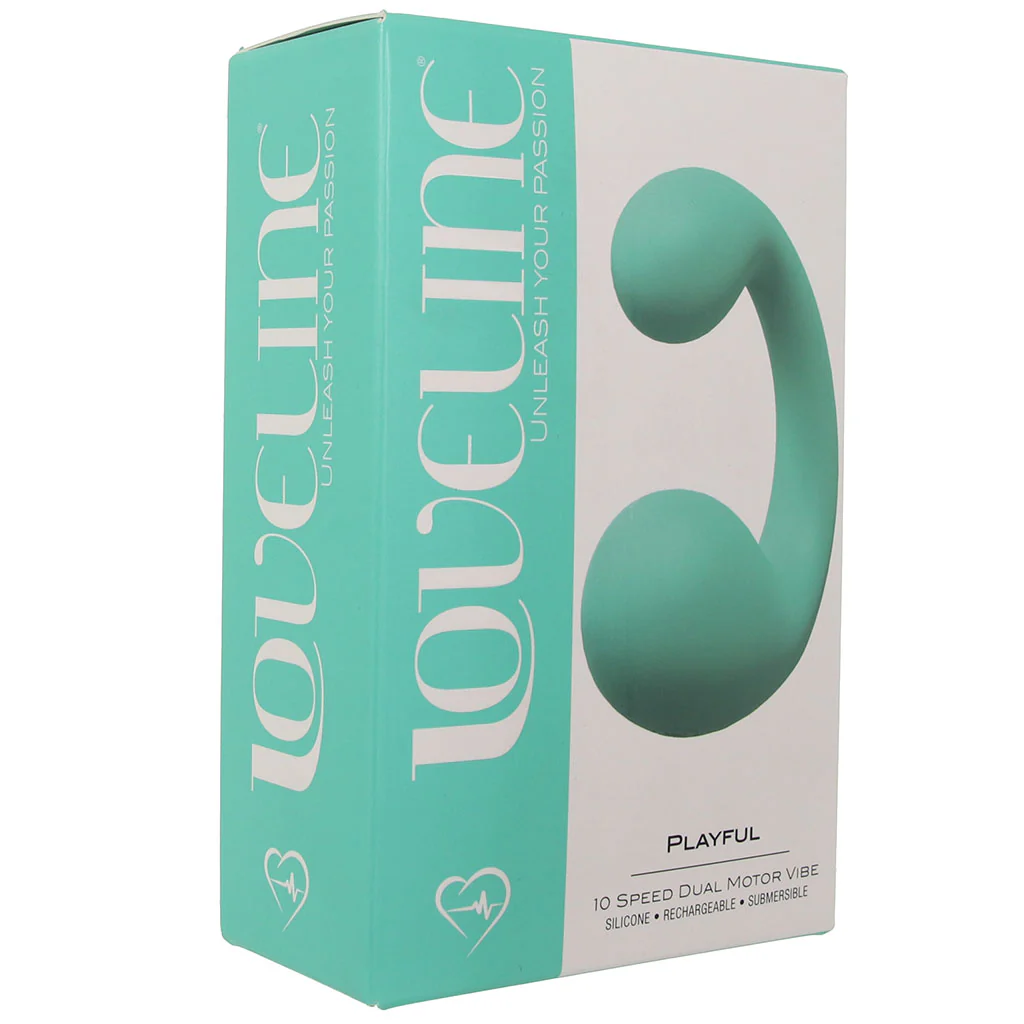 Loveline Playful Dual Motor Vibe in Green - Image 9