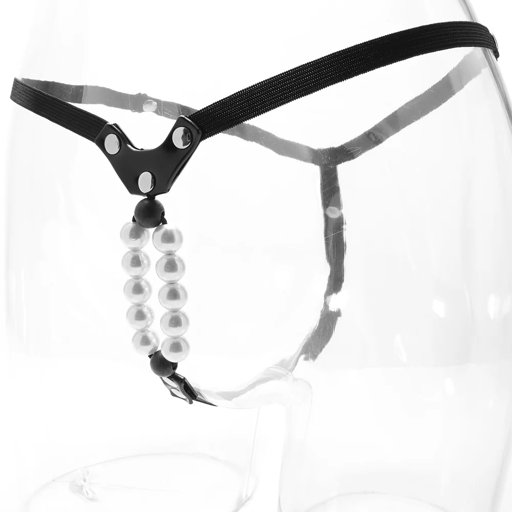 Lover's Thong with Pleasure Pearls - Image 3