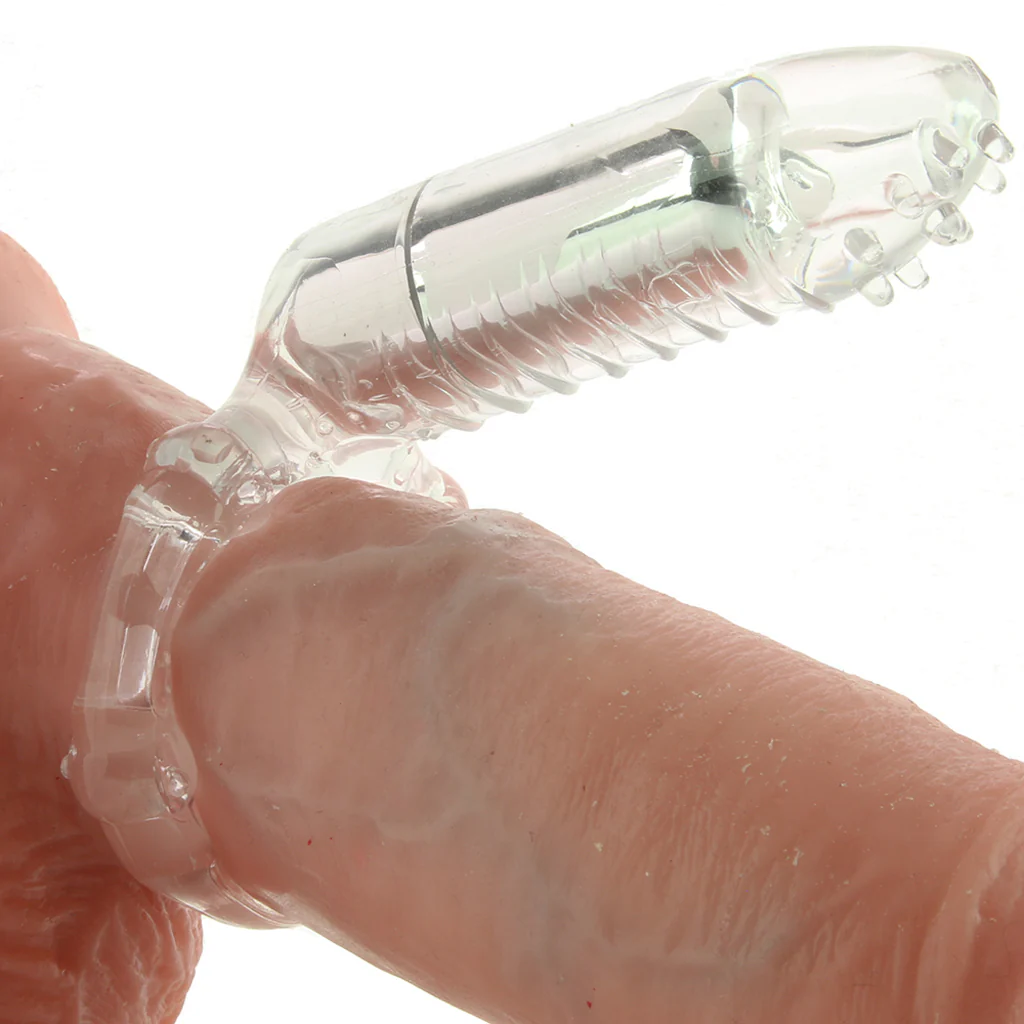MachO Clitoral Massage Vibrating Cock Ring in Clear - Image 2